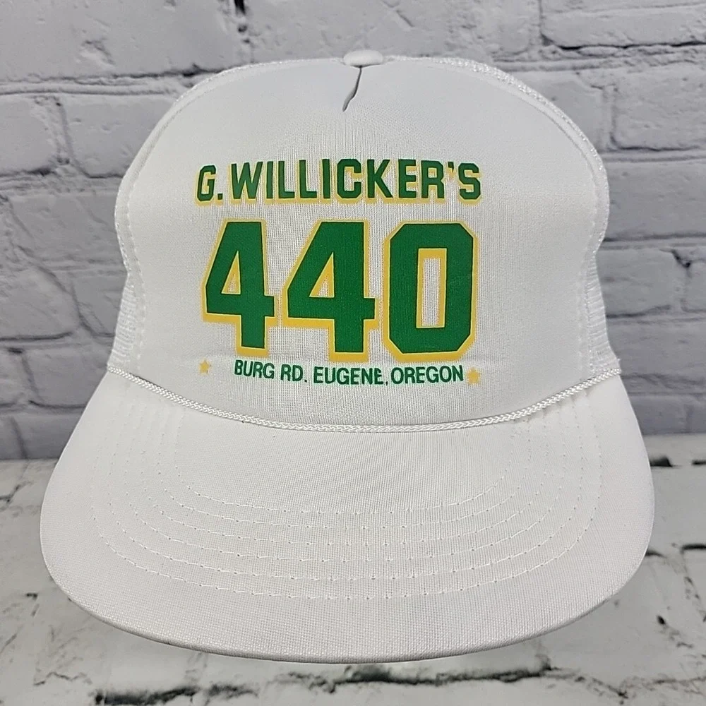 Vintage Oregon Ducks Trucker Hat OSU G. Willickers‎ 440 Rope Snapback Ball Cap